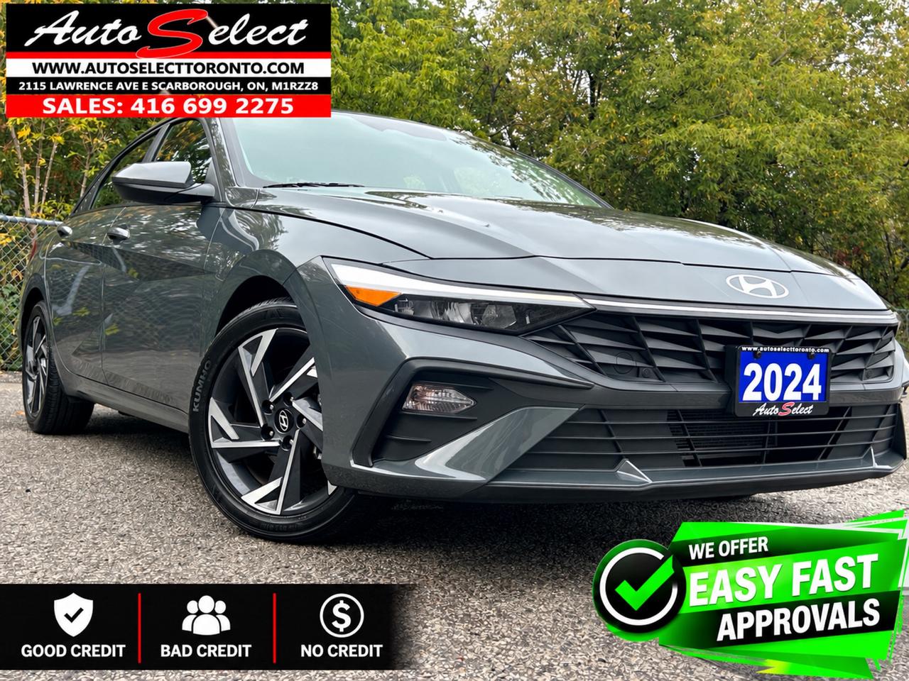 2024 Hyundai Elantra Preferred w/Tech Package Sunroof - Apple Carplay - Clean Carfax Photo