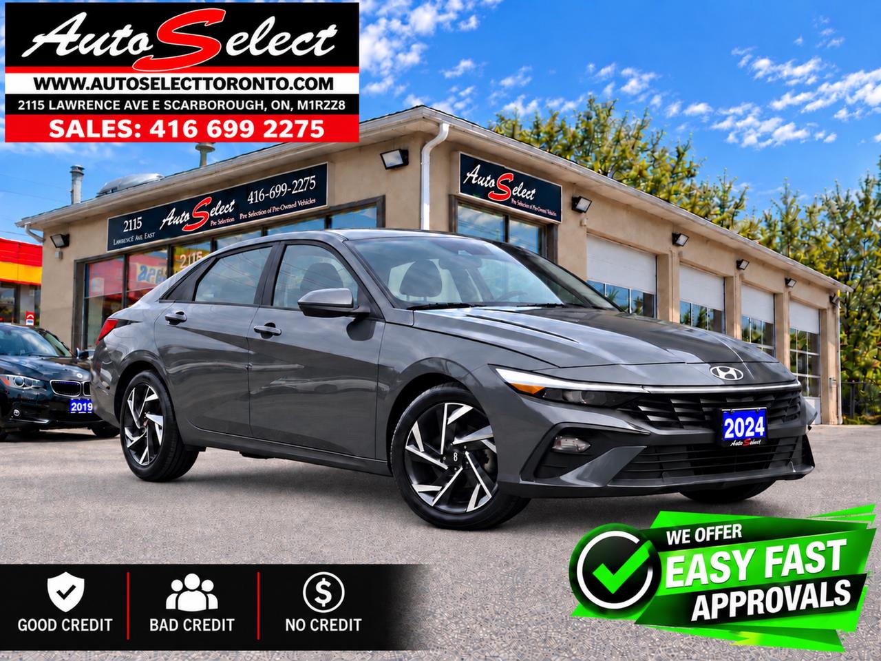 2024 Hyundai Elantra Preferred w/Tech Package Sunroof - Apple Carplay - Clean Carfax Photo