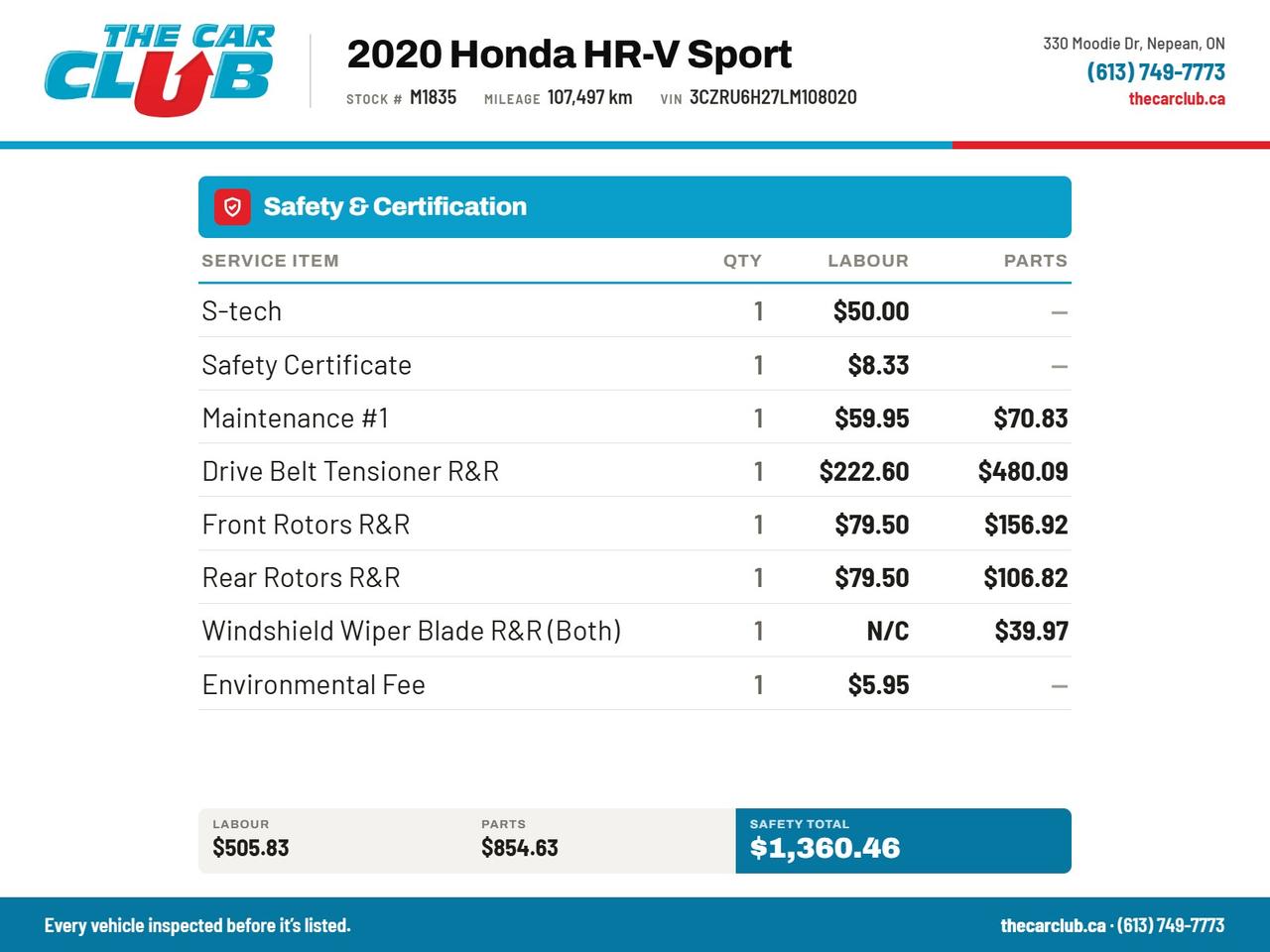 2020 Honda HR-V Sport