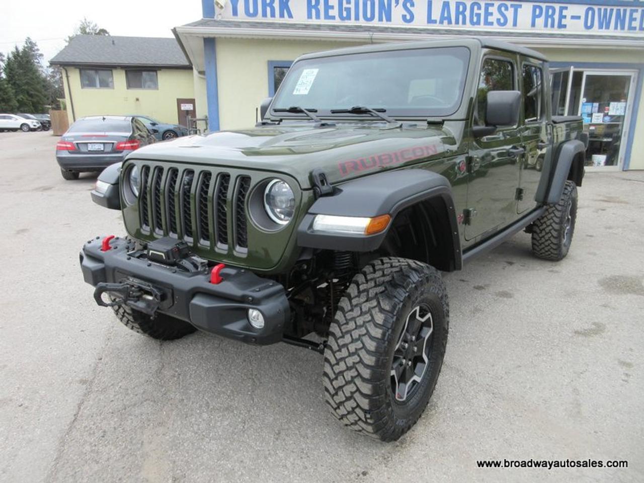 2023 Jeep Gladiator FUN-TO-DRIVE RUBICON-EDITION 5 PASSENGER 3.6L - V6.. 4X4.. CREW-CAB.. SHORTY.. REMOVEABLE-HARD-TOP.. LEATHER.. HEATED SEATS & WHEEL..
