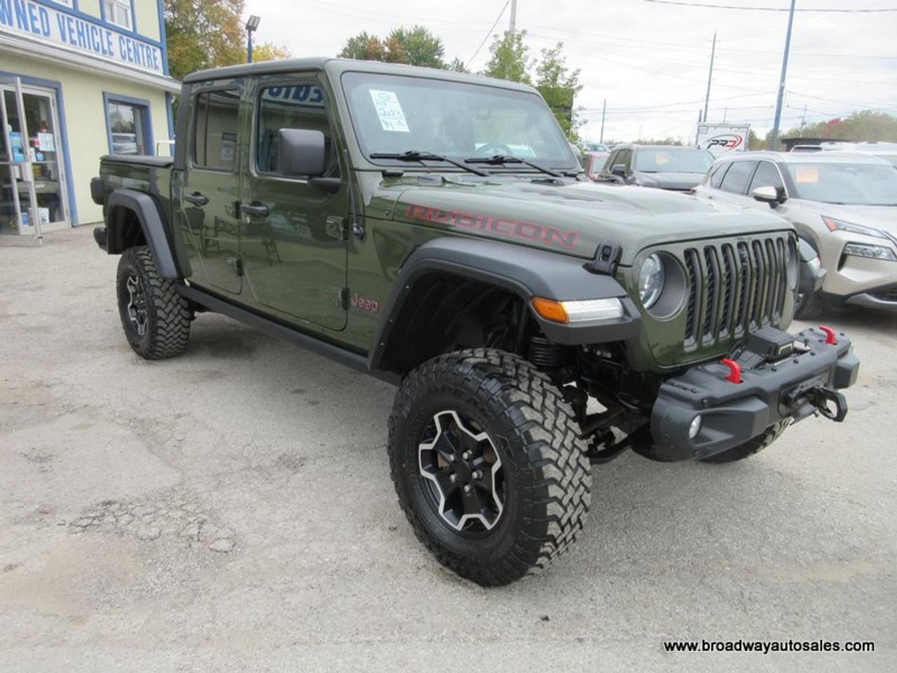 2023 Jeep Gladiator FUN-TO-DRIVE RUBICON-EDITION 5 PASSENGER 3.6L - V6.. 4X4.. CREW-CAB.. SHORTY.. REMOVEABLE-HARD-TOP.. LEATHER.. HEATED SEATS & WHEEL.. Photo