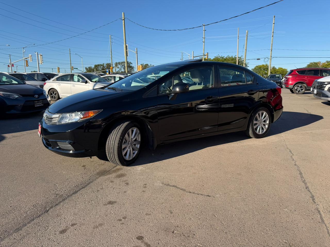 2012 Honda Civic 4DR EX MANUAL NEW BATTERY ALL NEW BRAKE LOW KMS AC Photo2