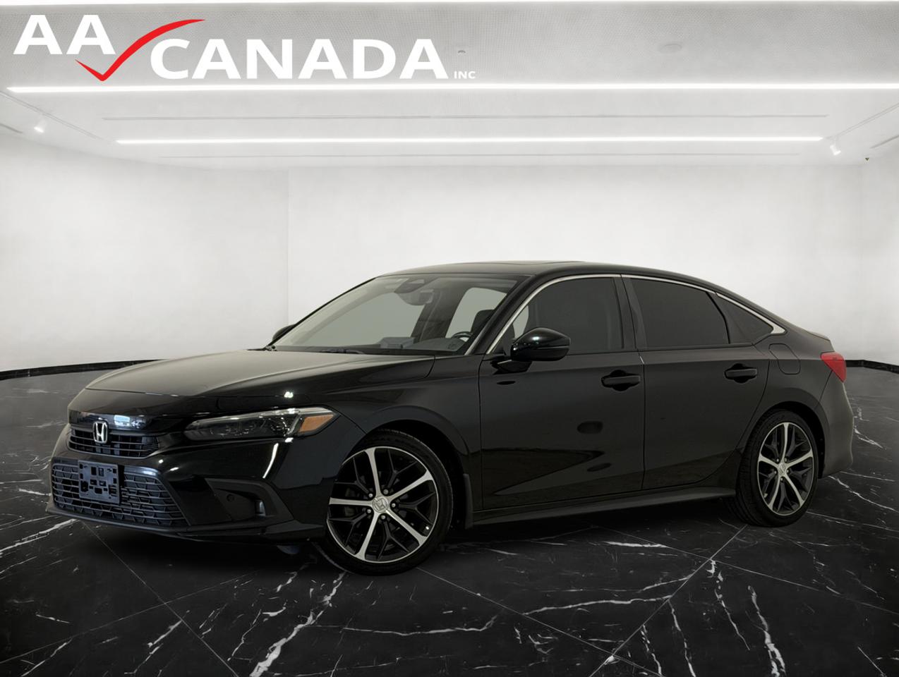 Black 2022 Honda Civic Sedan Front-Wheel Drive Continuously Variable Transmission