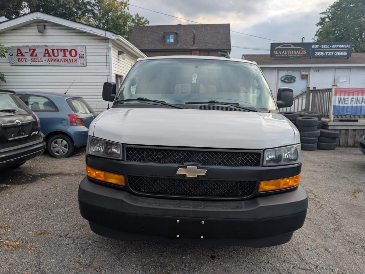 White 2018 Chevrolet Express Cargo Van Rear-Wheel Drive Automatic