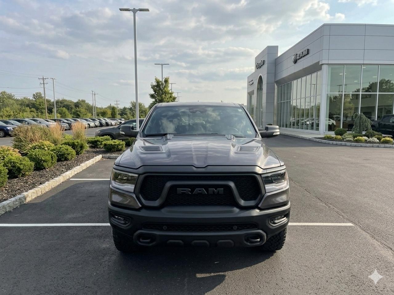 Gray 2026 RAM 1500 Pickup Truck Four-Wheel Drive Automatic