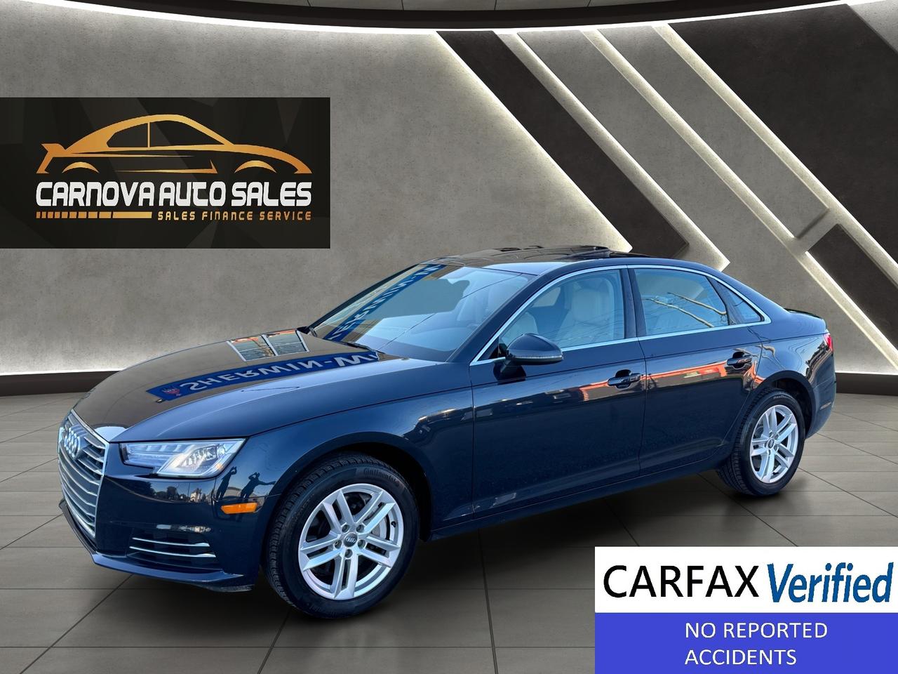 2017 Audi A4 Komfort Quattro AWD+CLEAN CARFAX+LOW KMS! Photo