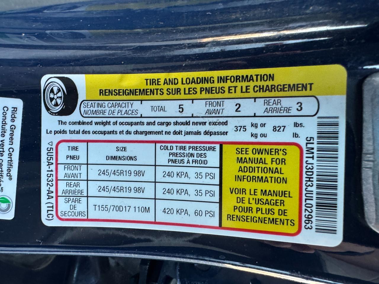 2018 Lincoln MKC AWD Reserve+CLEAN CARFAX+Service Records Since New Photo