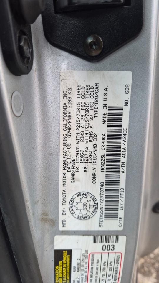 2007 Toyota Tacoma 2WD, EXT CAB, ONLY 90,000KMS, AUTO, 4 CYL, CERT Photo