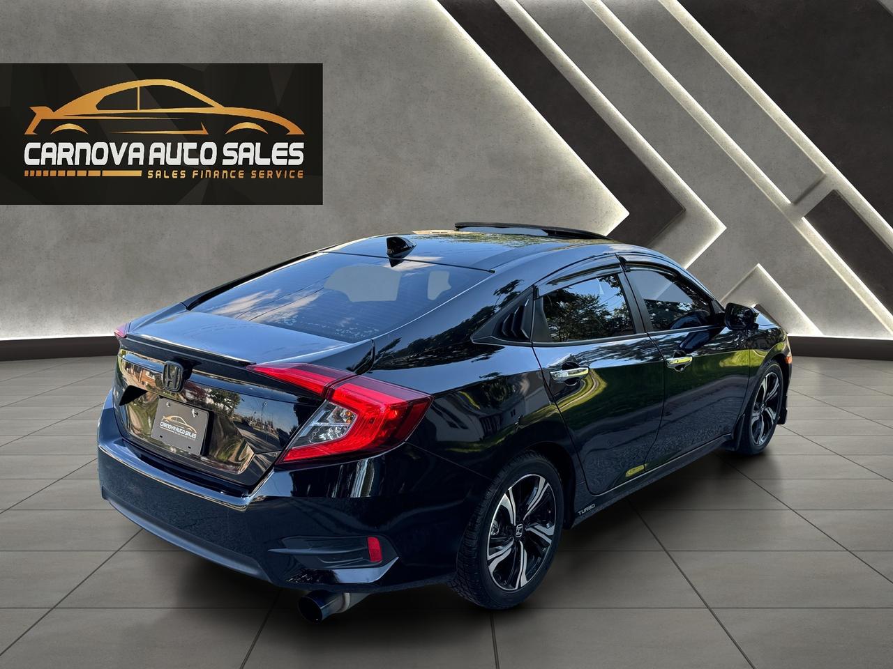 2016 Honda Civic Touring+Leather+Roof+GPS+Adaptive Crise+LKA Photo