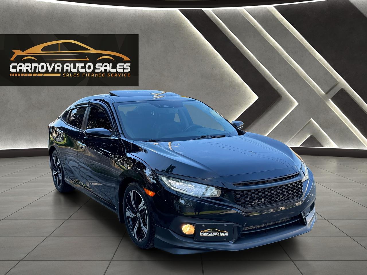 2016 Honda Civic Touring+Leather+Roof+GPS+Adaptive Crise+LKA Photo