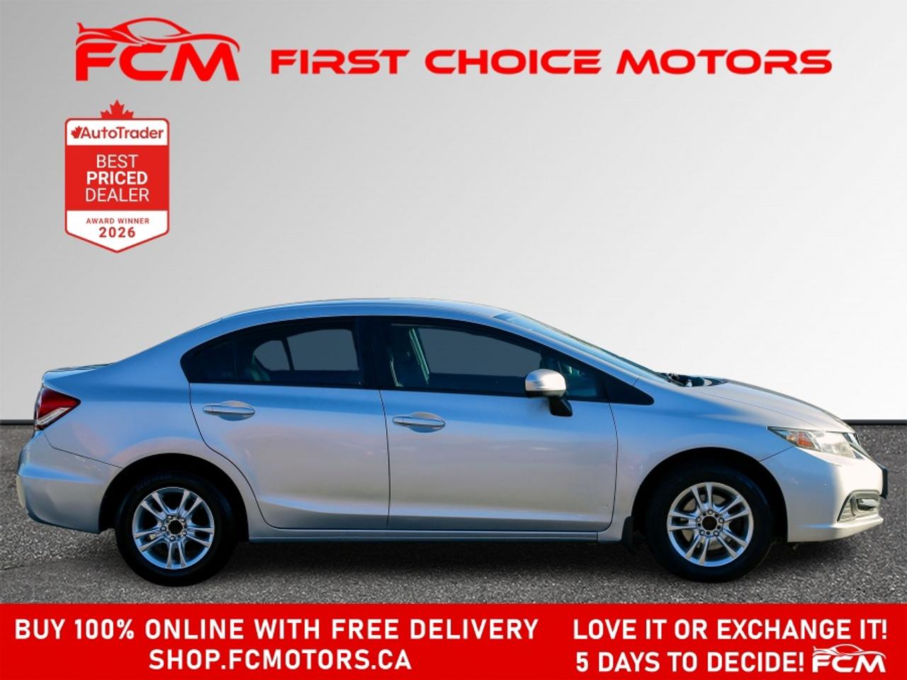 2014 Honda Civic LX | FULLY CERTIFIED WITH WARRANTY Photo