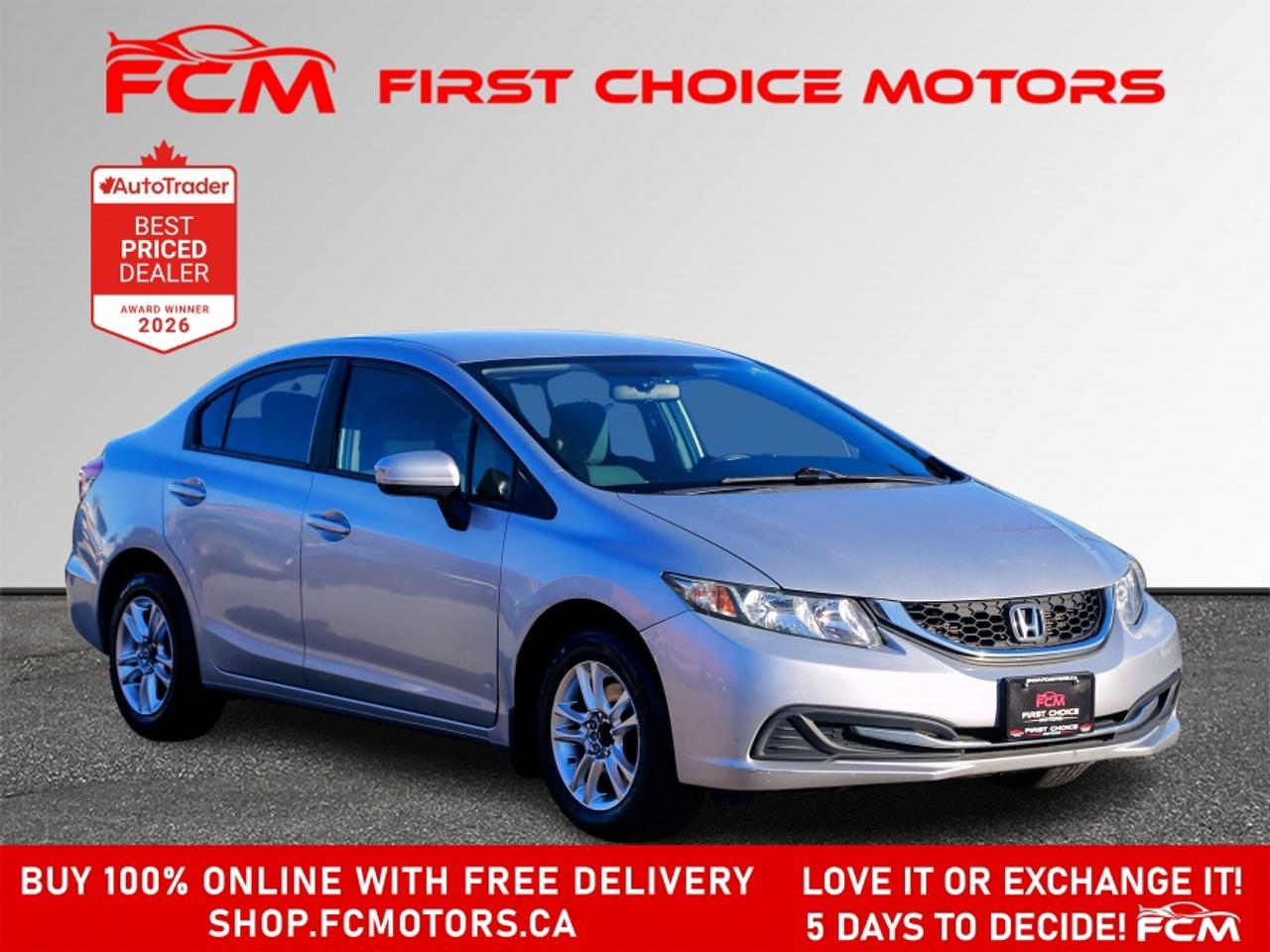 2014 Honda Civic LX | FULLY CERTIFIED WITH WARRANTY Photo