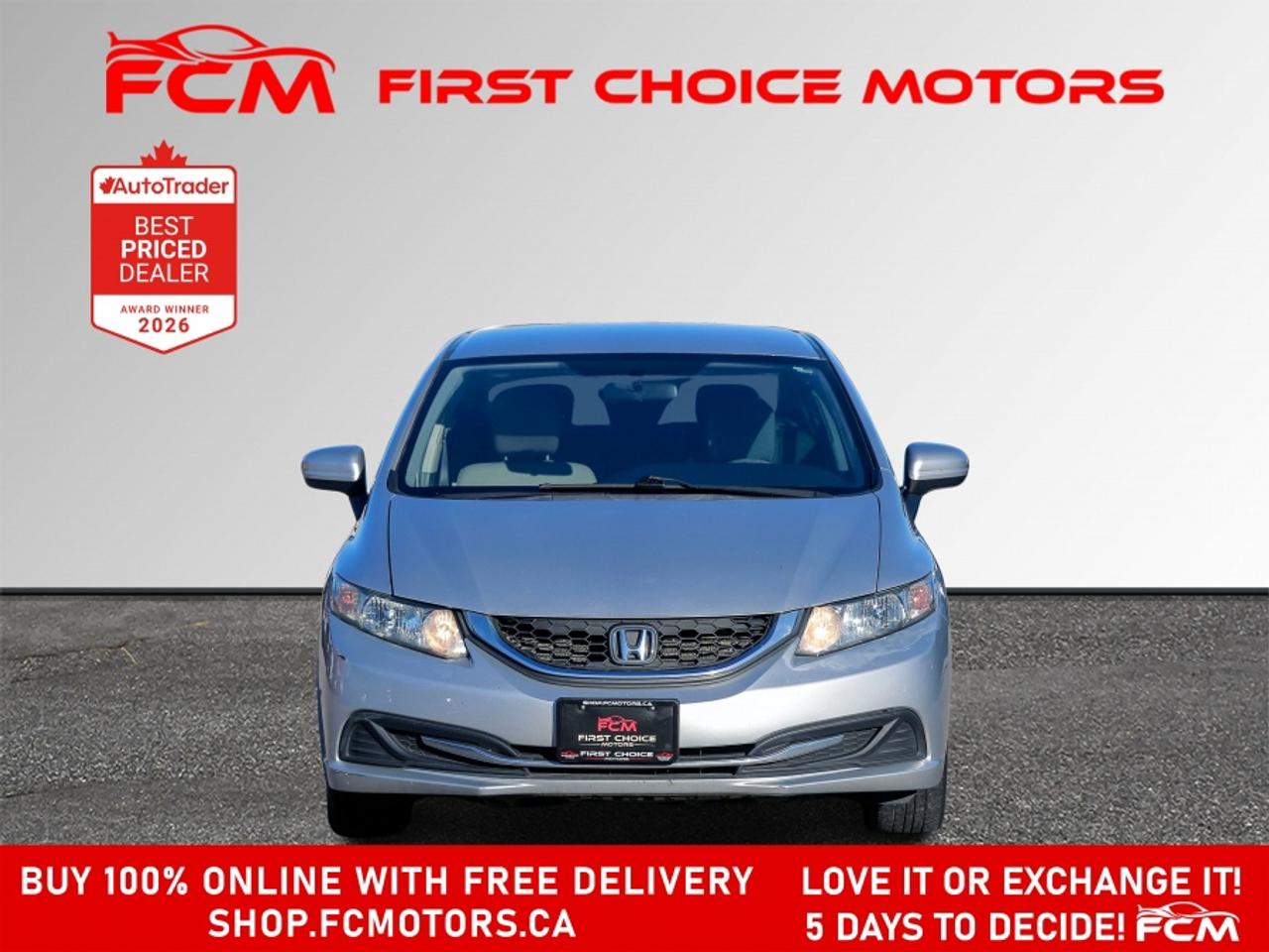 2014 Honda Civic LX | FULLY CERTIFIED WITH WARRANTY Photo