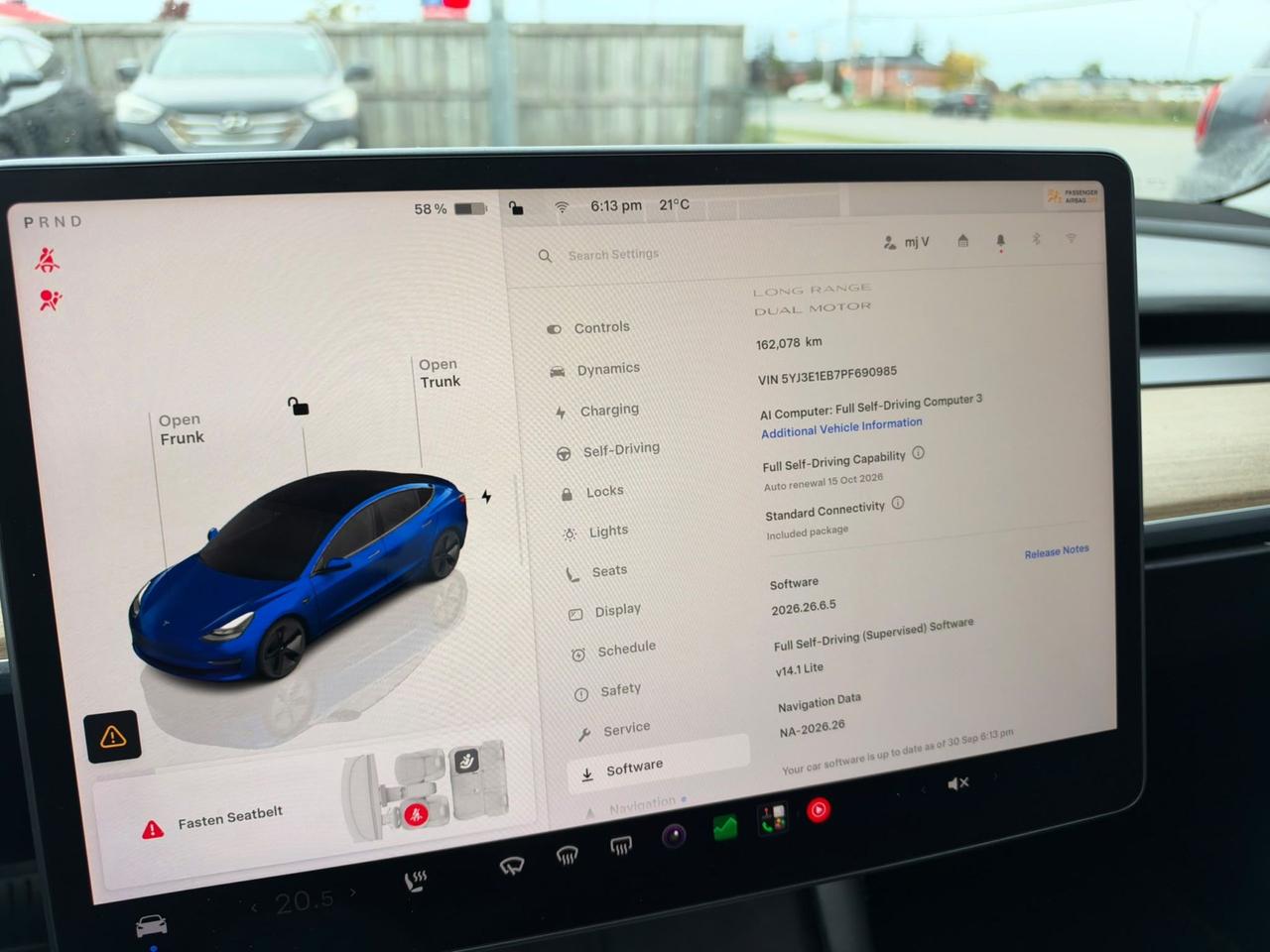 2023 Tesla Model 3 LONG RANGE, AWD, 160KMS, 576KM RANGE, CERTIFIED Photo