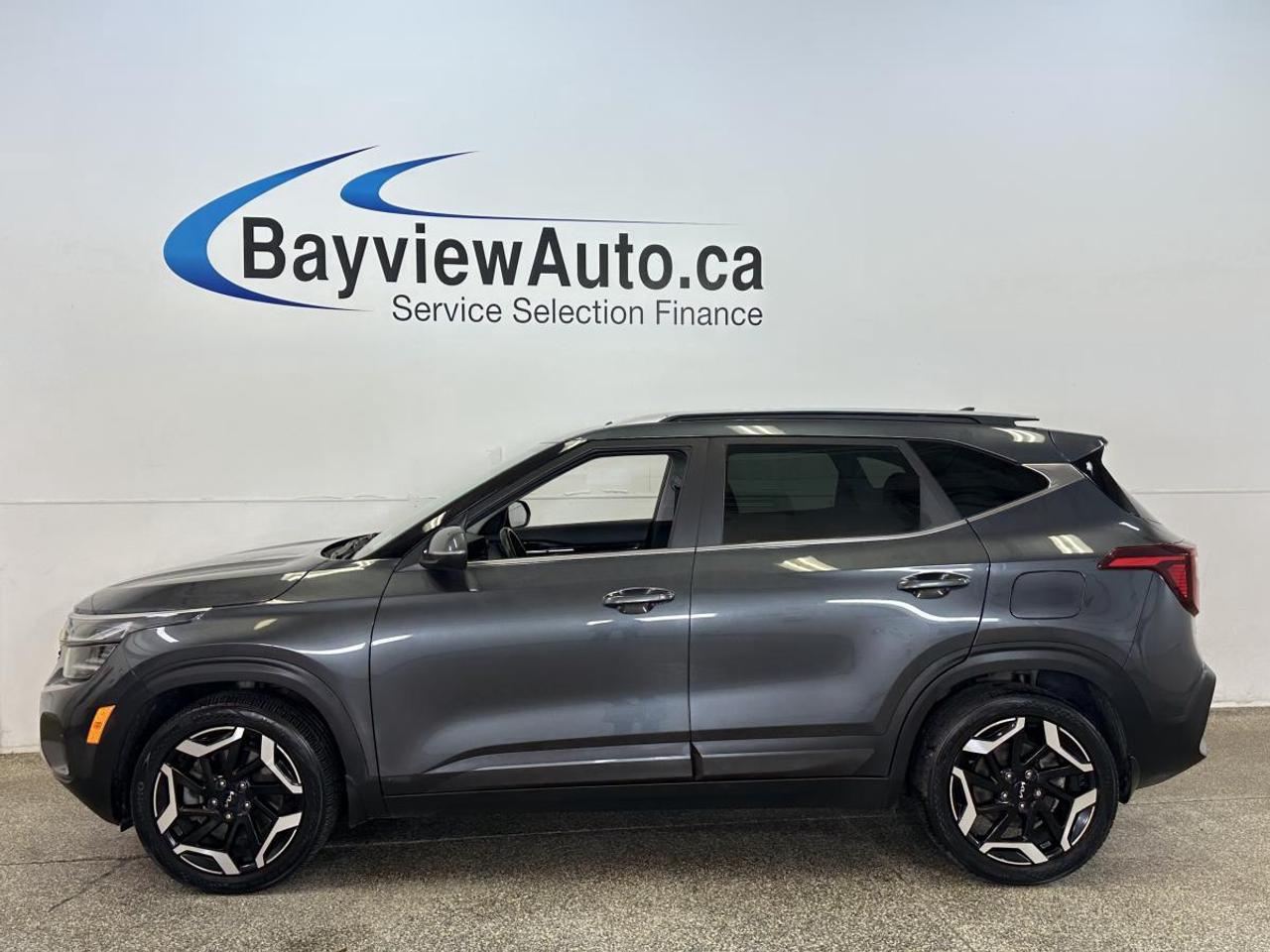 2024 Kia Seltos SX w/Black Interior SX/AWD/NAVI/LEATHER/ROOF/MORE/1 OWNER LEASE RETURN! Photo