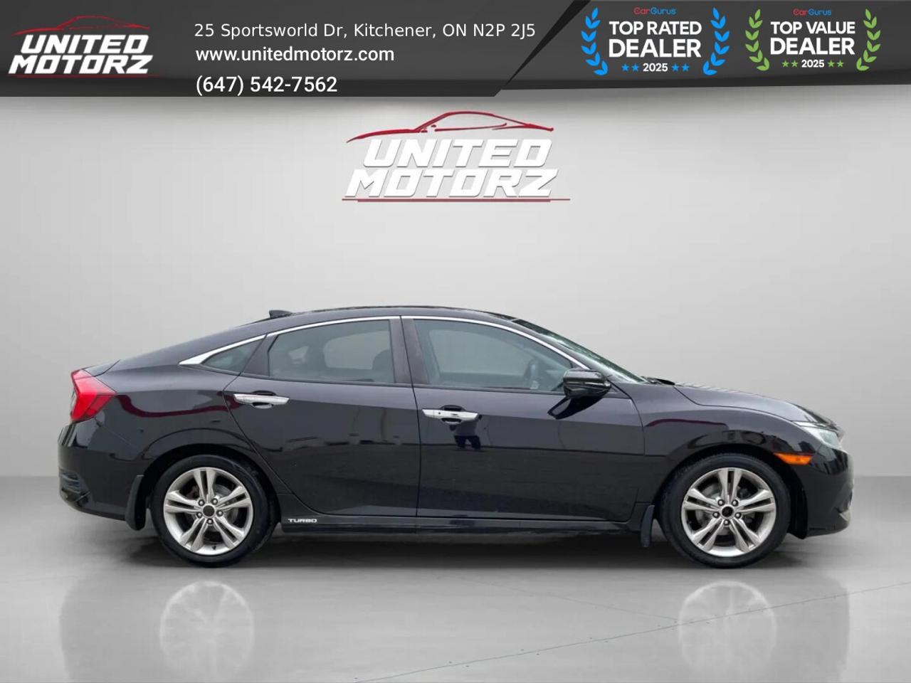 2016 Honda Civic CVT Touring FWD 1.5L~SAFETY CERTIFIED~ Photo