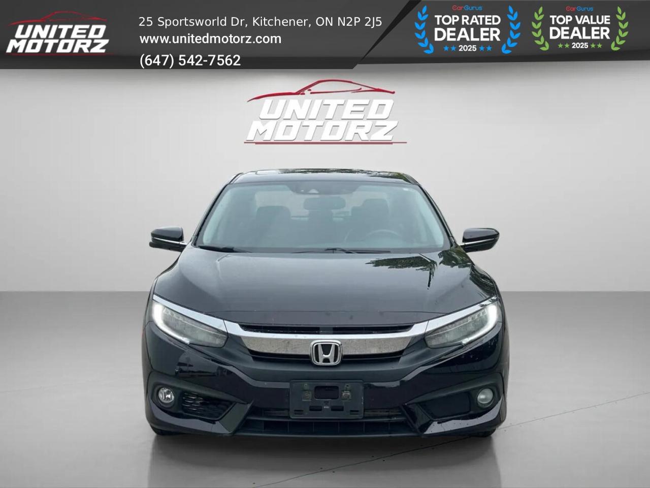 2016 Honda Civic CVT Touring FWD 1.5L~SAFETY CERTIFIED~ Photo