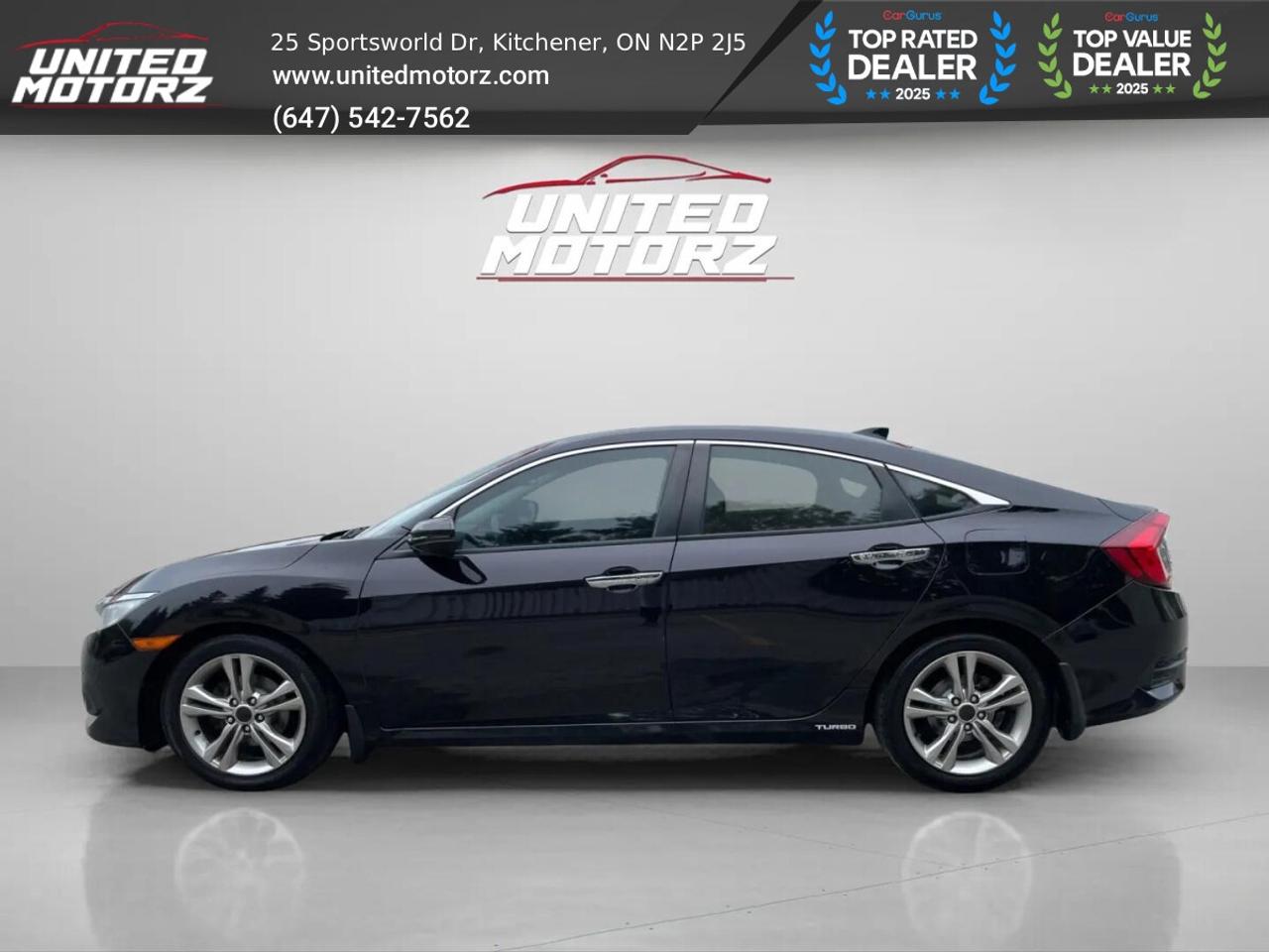 2016 Honda Civic CVT Touring FWD 1.5L~SAFETY CERTIFIED~ Photo