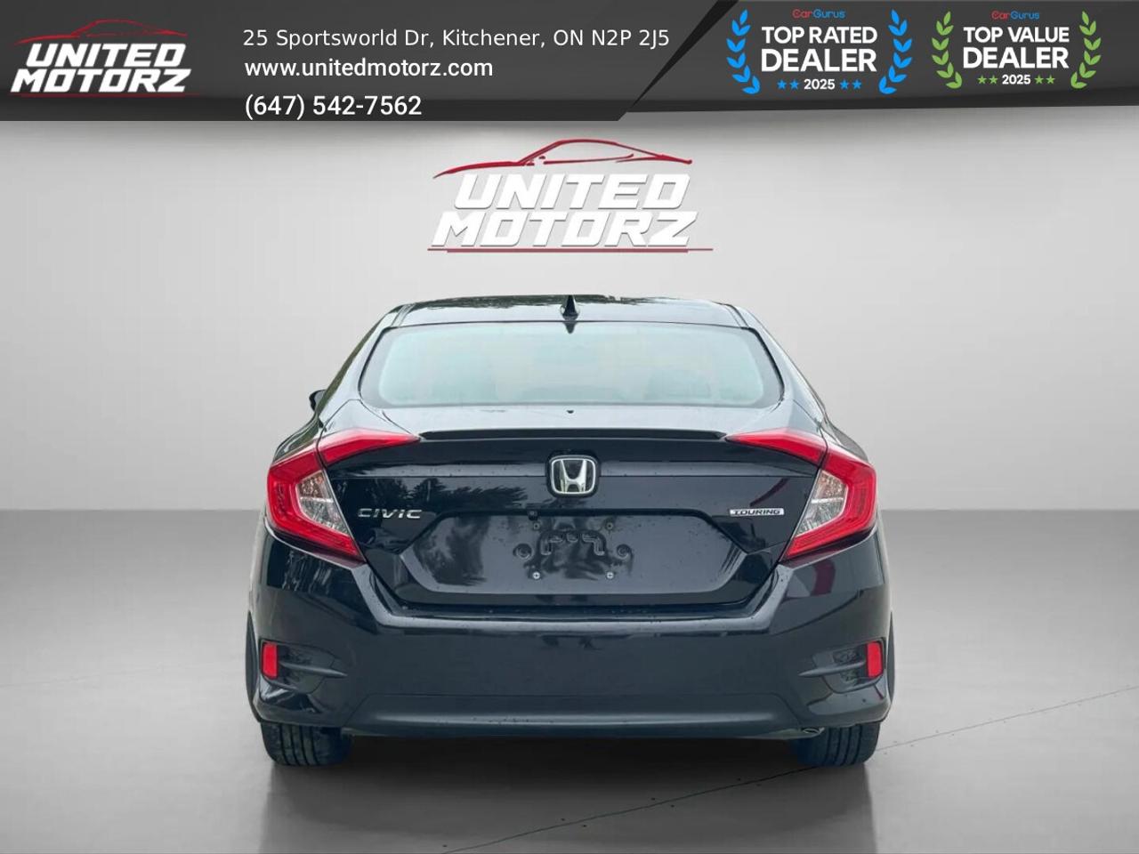 2016 Honda Civic CVT Touring FWD 1.5L~SAFETY CERTIFIED~ Photo