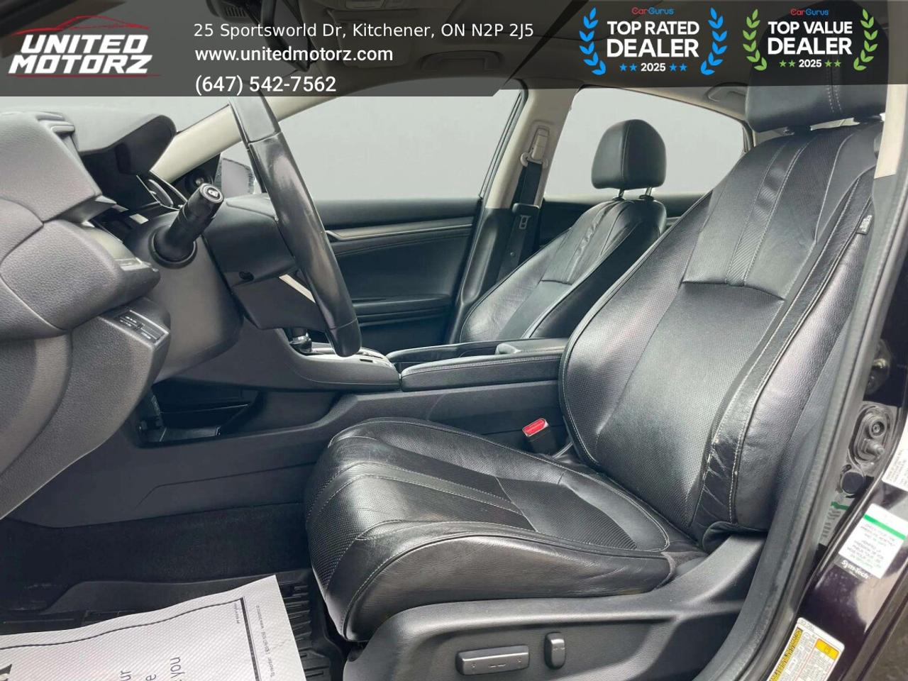 2016 Honda Civic CVT Touring FWD 1.5L~SAFETY CERTIFIED~ Photo
