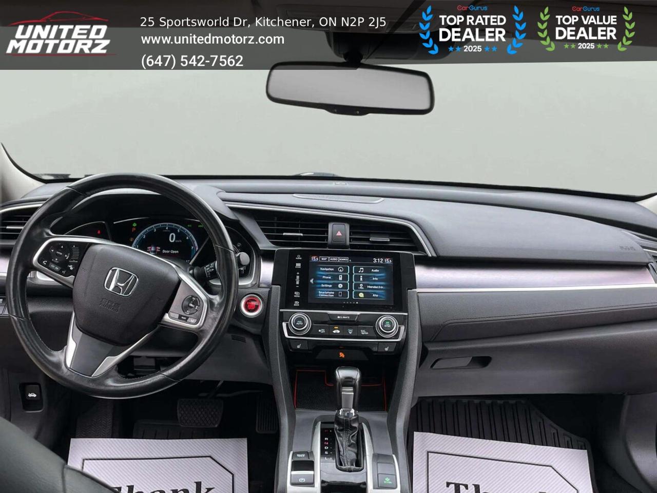 2016 Honda Civic CVT Touring FWD 1.5L~SAFETY CERTIFIED~ Photo