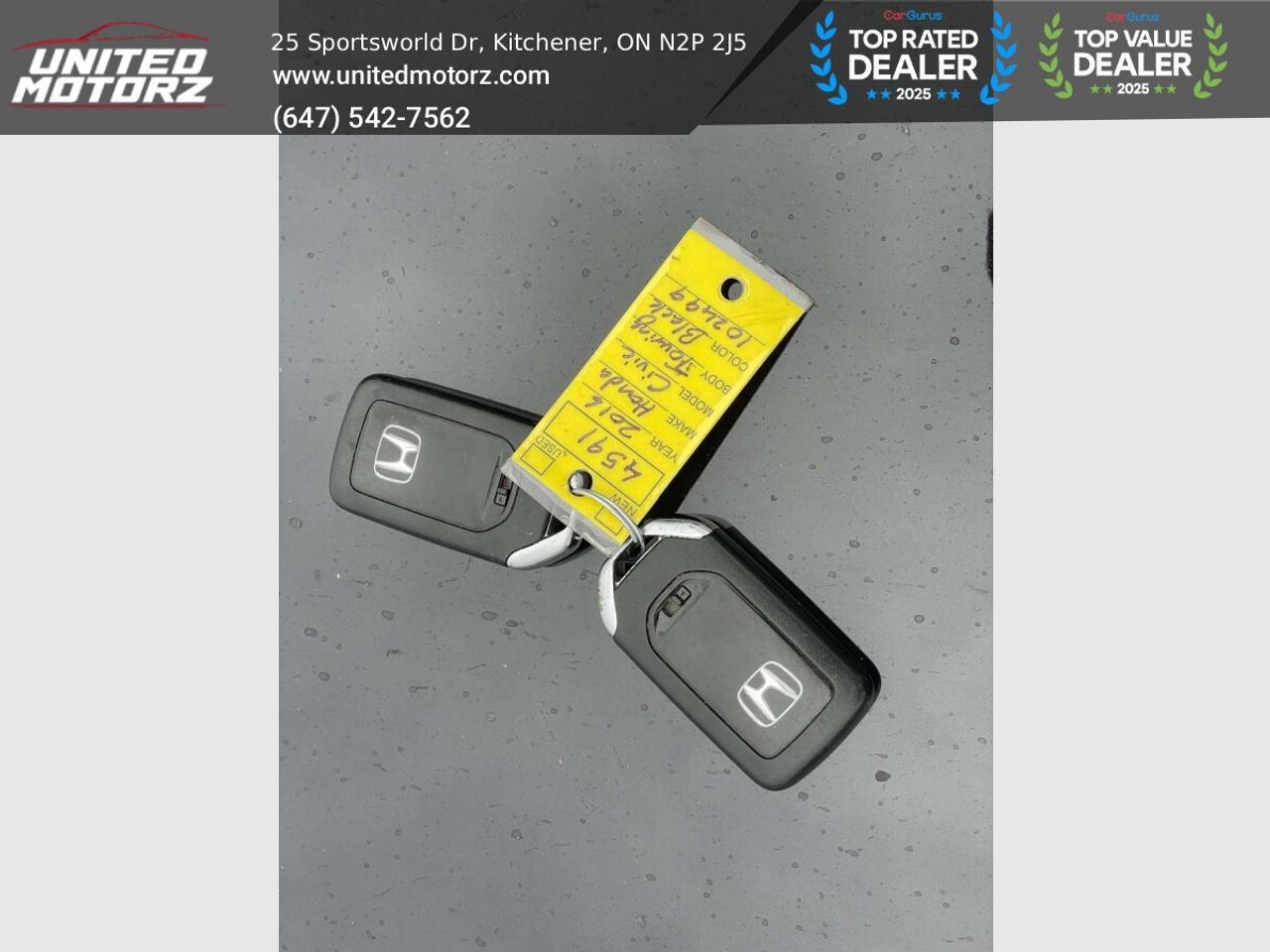 2016 Honda Civic CVT Touring FWD 1.5L~SAFETY CERTIFIED~ Photo