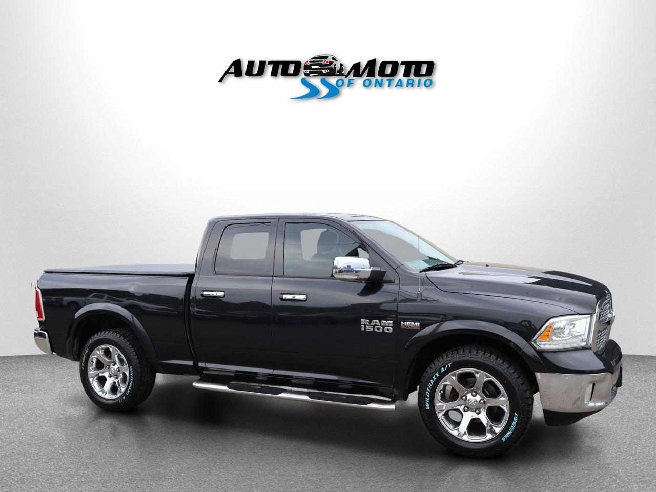 2018 RAM 1500 HIMI LARAMIE 4WD CAMERA BLUETOOTH LEATHER HEATED SEATS CRUISE ALLOYS Photo