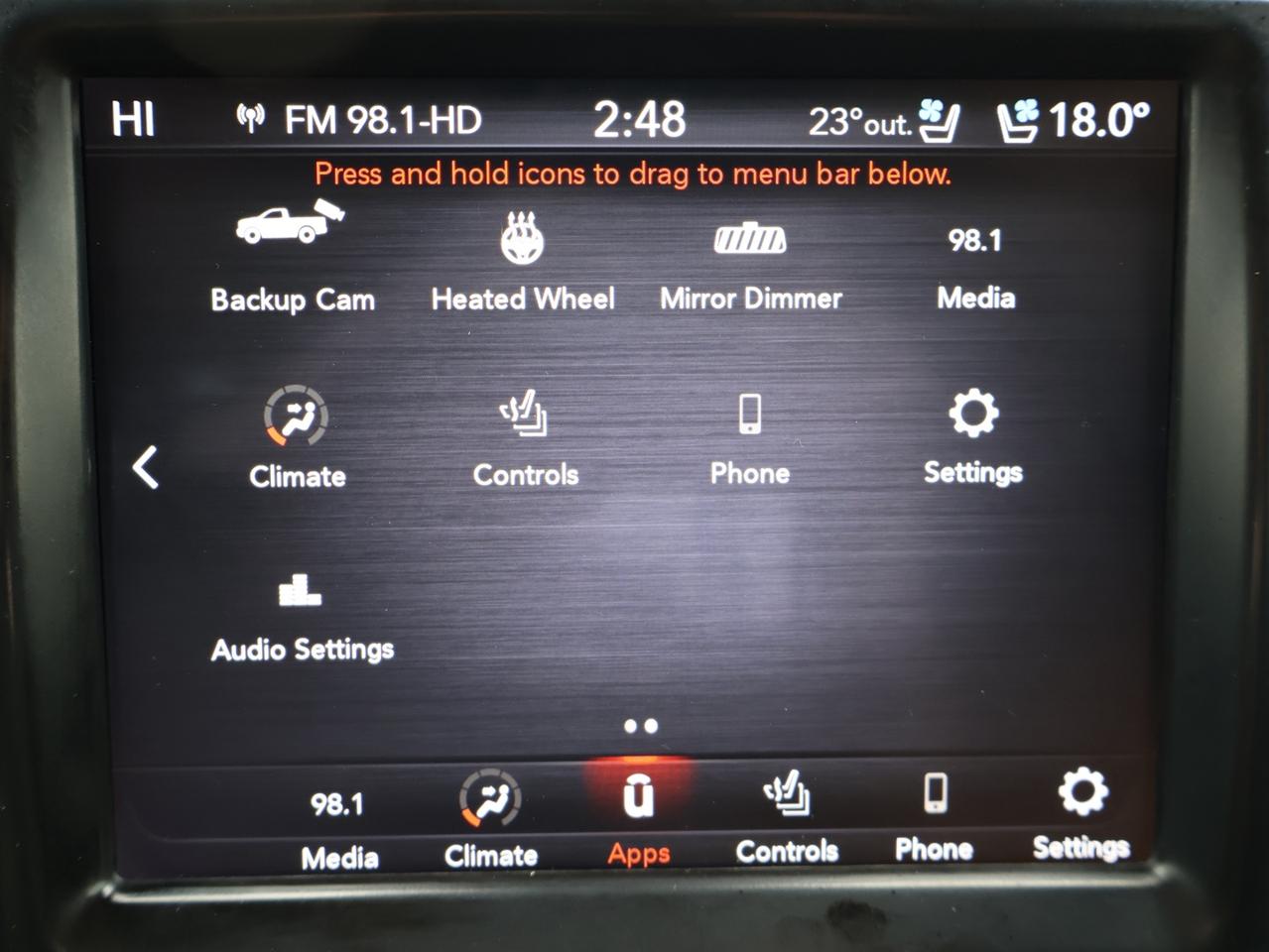 2018 RAM 1500 HIMI LARAMIE 4WD CAMERA BLUETOOTH LEATHER HEATED SEATS CRUISE ALLOYS Photo