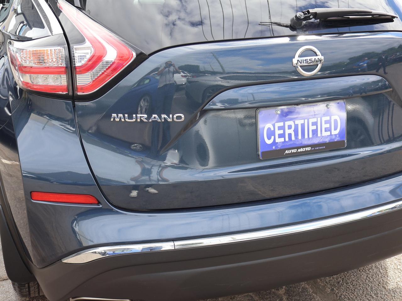 2017 Nissan Murano SV AWD CERTIFIED *ACCIDENT FREE*SERVICE RECORDS* CAMERA BLUETOOTH HEATED SEATS PANO ROOF CRUISE ALLOYS Photo