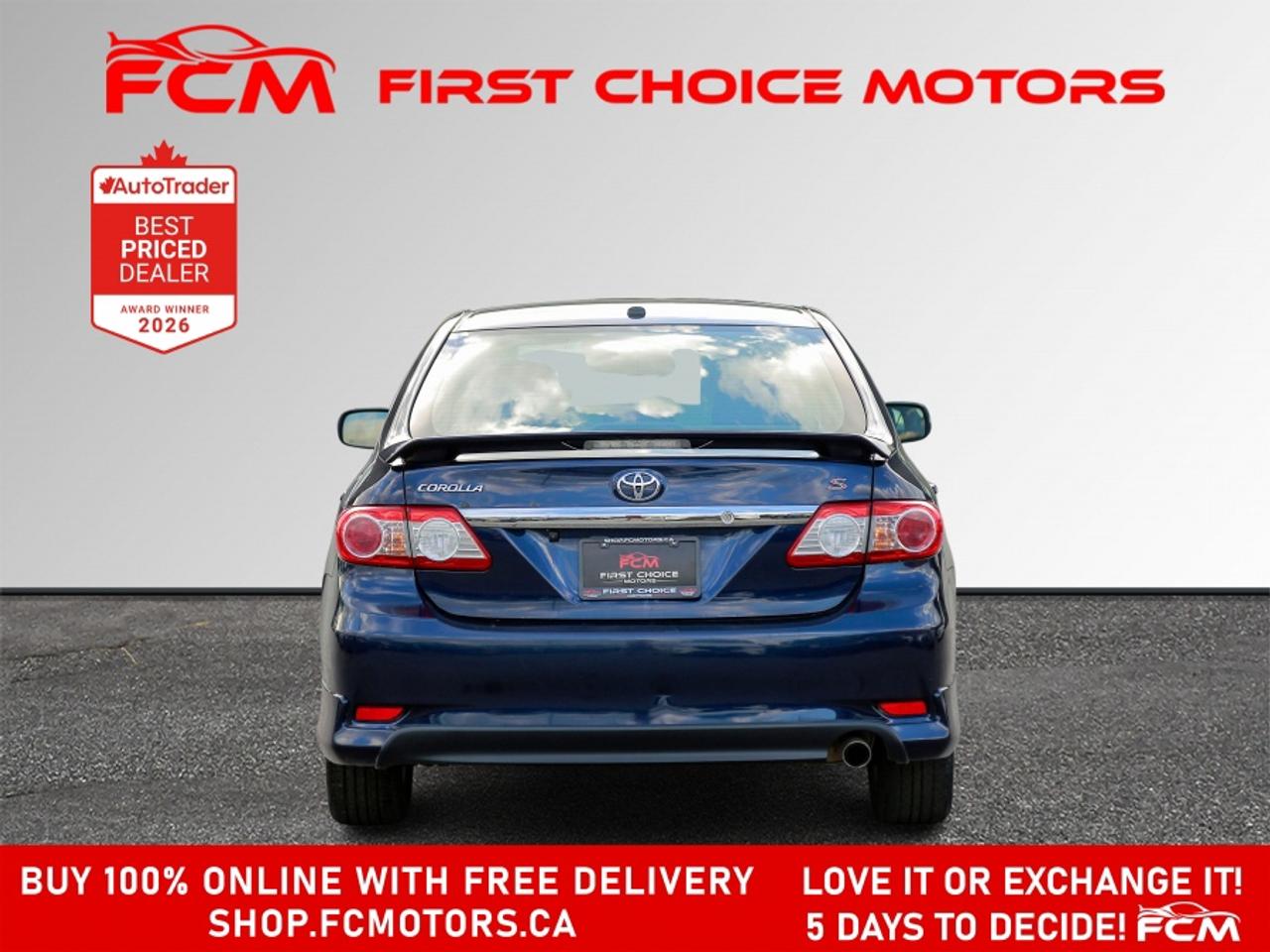 2012 Toyota Corolla S | FULLY CERTIFIED WITH WARRANTY Photo