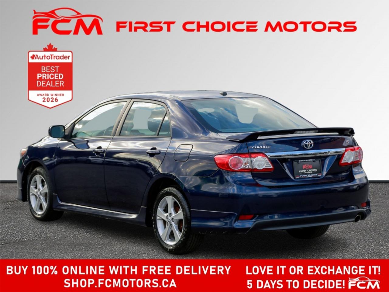 2012 Toyota Corolla S | FULLY CERTIFIED WITH WARRANTY Photo4