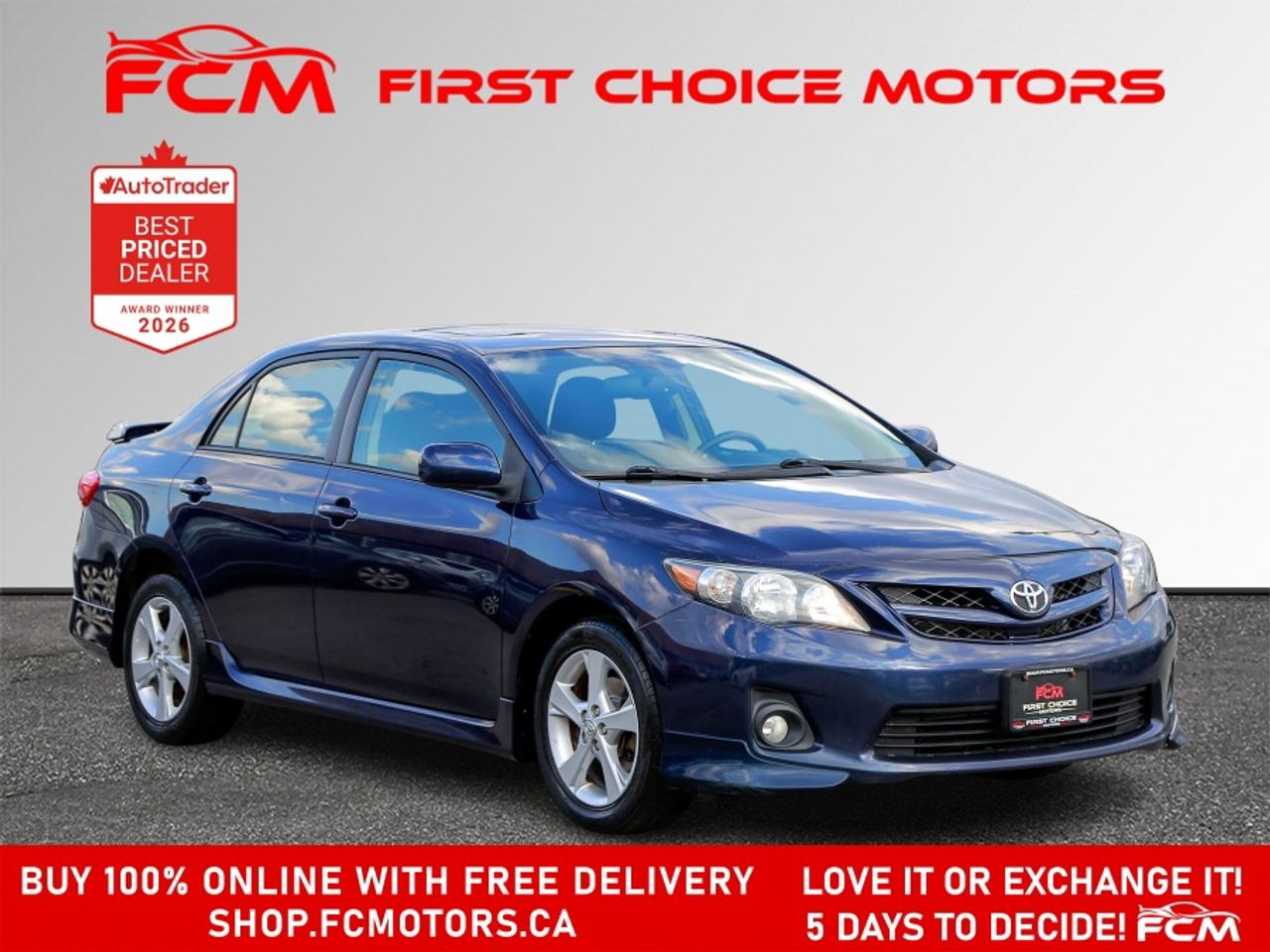 2012 Toyota Corolla S | FULLY CERTIFIED WITH WARRANTY Photo