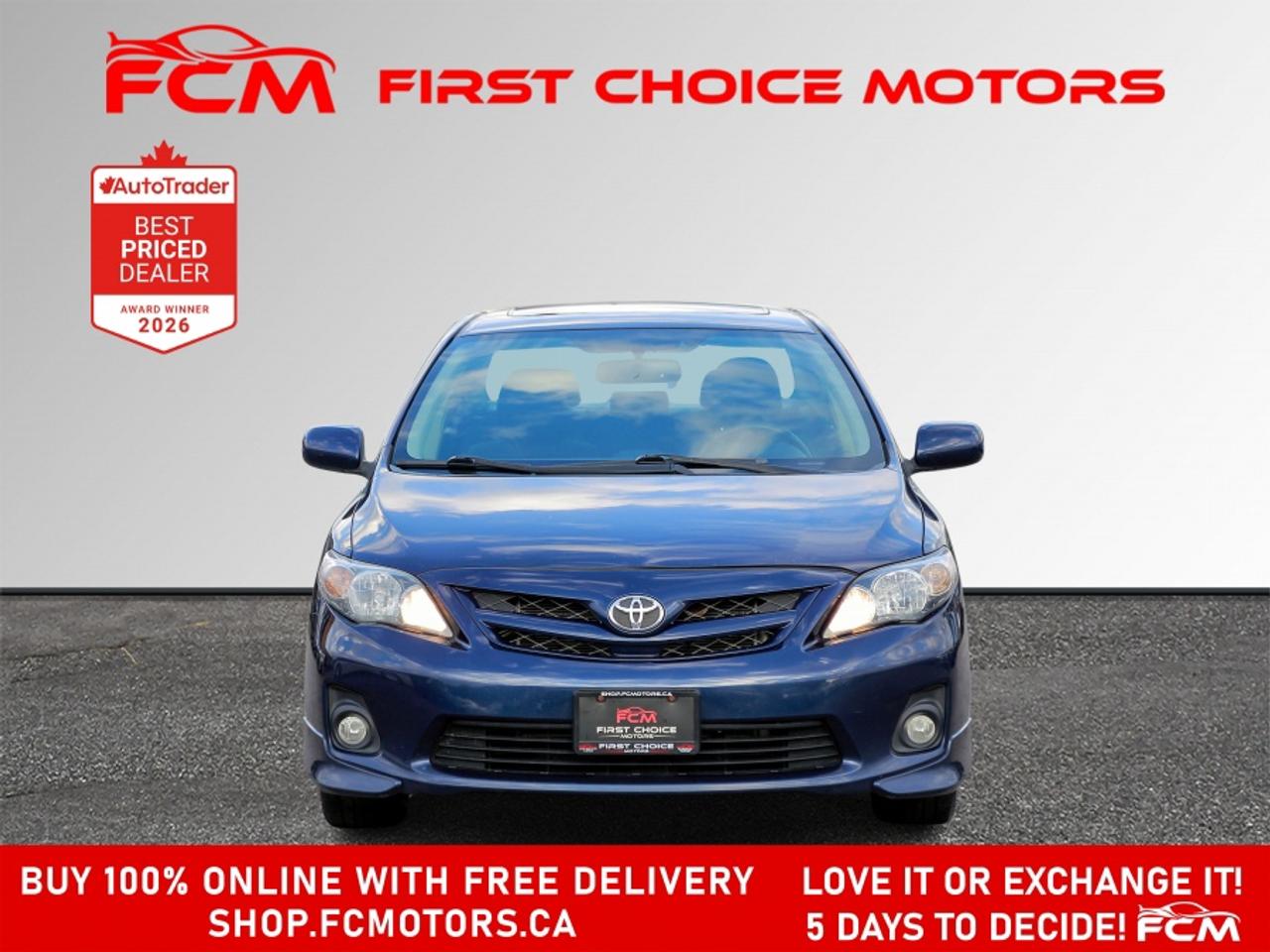 2012 Toyota Corolla S | FULLY CERTIFIED WITH WARRANTY Photo