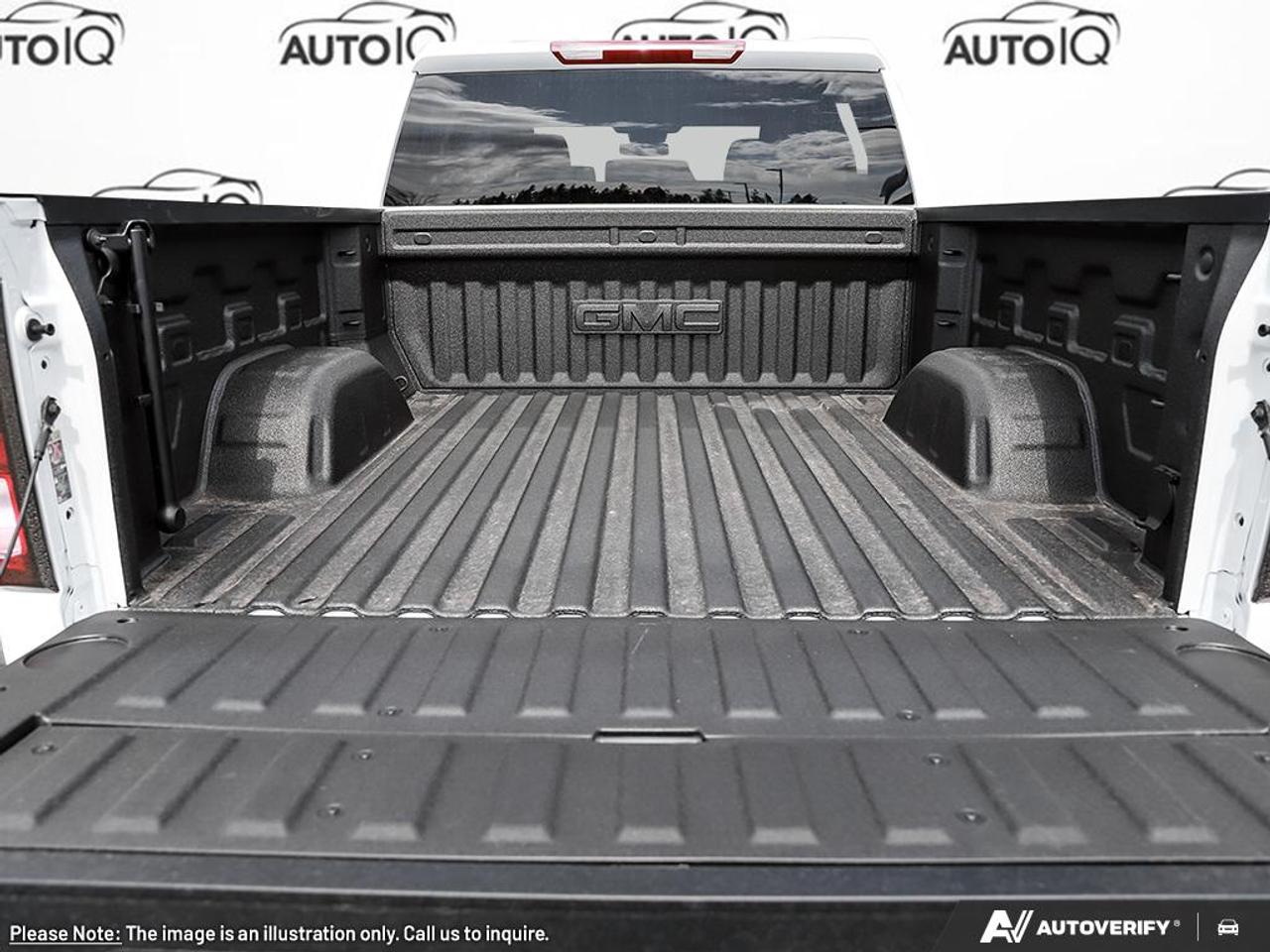 2026 GMC Sierra 1500 Elevation FRONT BKT STS WITH CENTRE CONSOLE. INCLUDES WIRELESS CHARGING. | SPRAY-ON BEDLINER | GVWR 3221 KG (7100 LB) | REAR AXLE - 3.23 RATIO | 5.3L ECOTEC3 V8 ENG | 10-SPD A/T | PREF PK | GMC MULTIPRO TAILGAT Photo