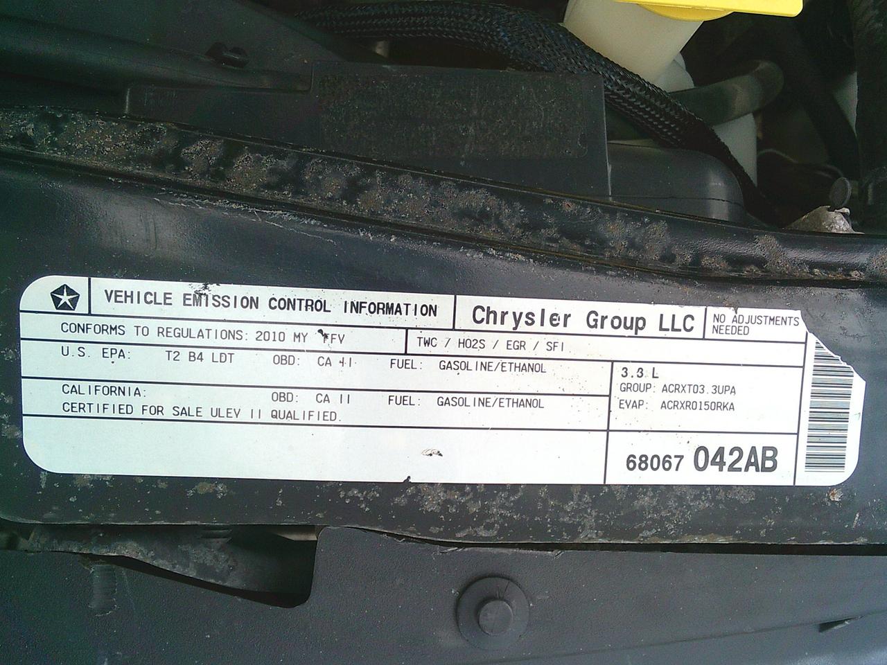 2010 Dodge Grand Caravan CARGO VAN Photo