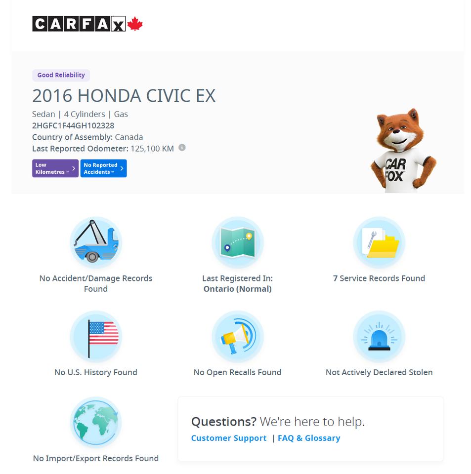 2016 Honda Civic EX-T+CLEAN CARFAX+Adaptive Cruise+LKA+Sunroof Photo