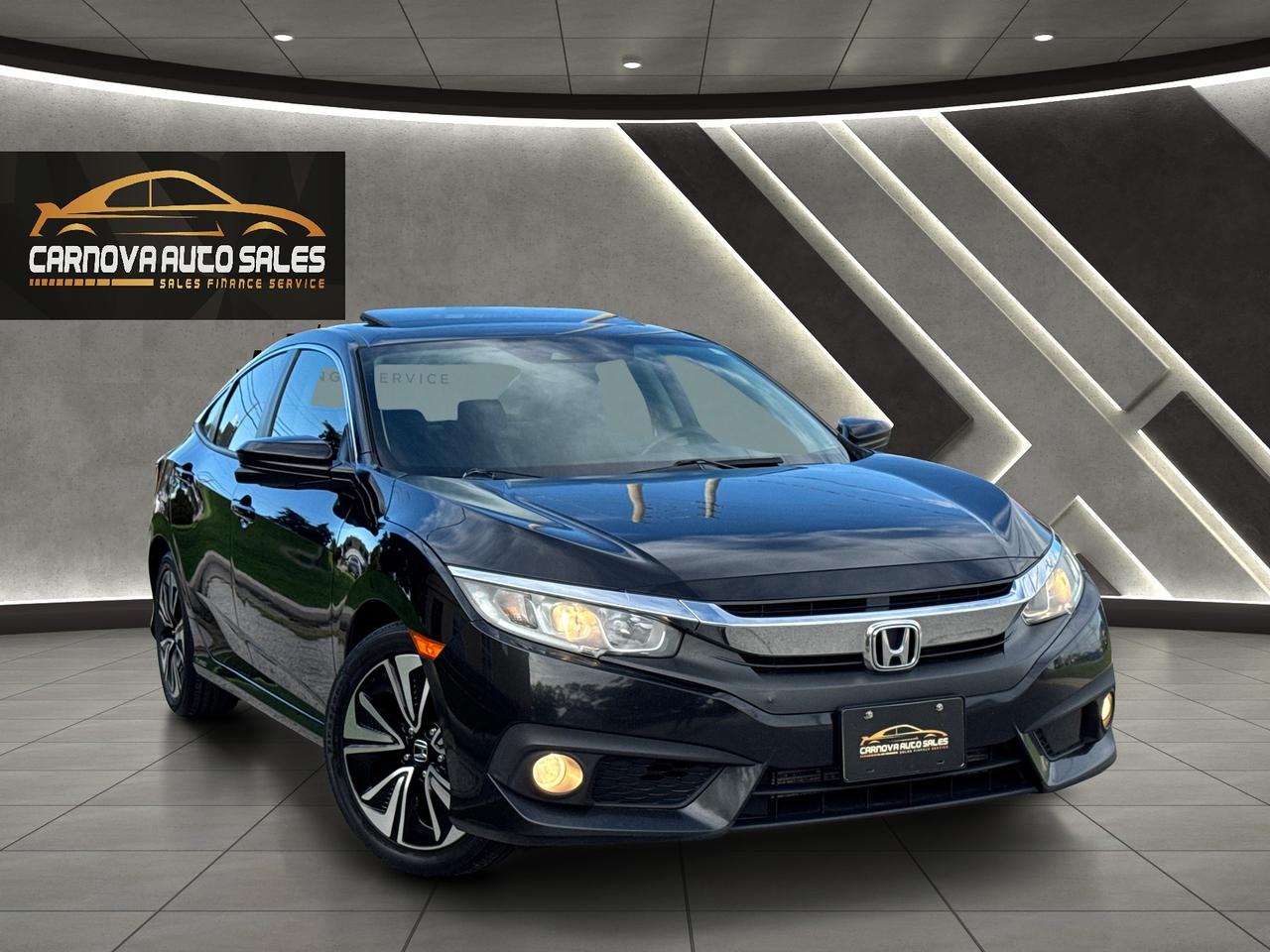 2016 Honda Civic EX-T+CLEAN CARFAX+Adaptive Cruise+LKA+Sunroof Photo