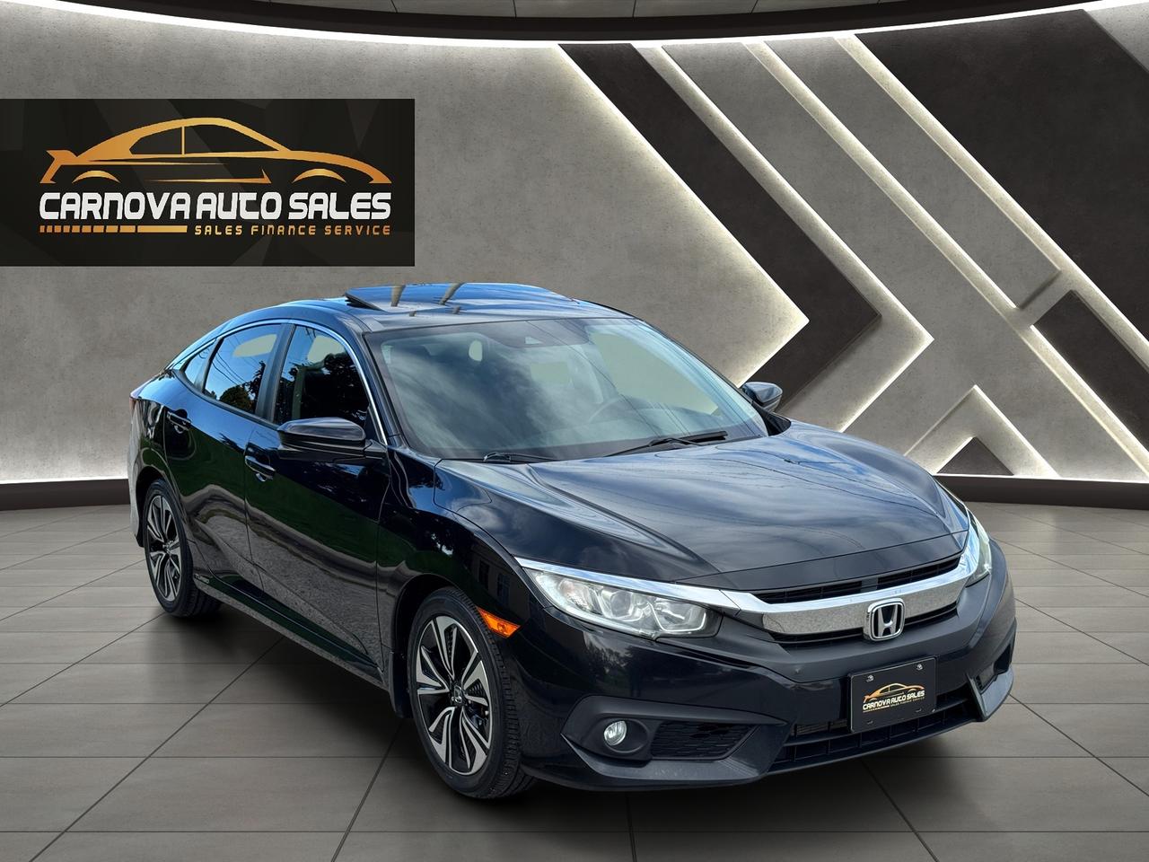 2016 Honda Civic EX-T+CLEAN CARFAX+Adaptive Cruise+LKA+Sunroof Photo