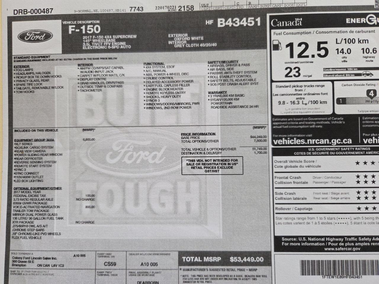 2017 Ford F-150 XLT    302A Photo