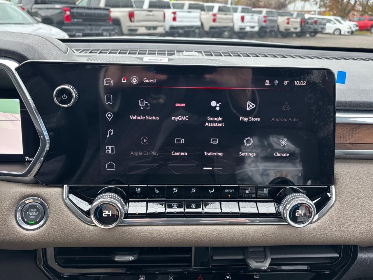 2026 GMC Canyon Denali New 5 Passenger Mid Size 4X4 Crew Cab Truck with Heated and Ventilated Front Seats, Power Front Seats, Heated Steering Wheel, Adaptive Cruise Control, Power Sunroof, Hard Folding Tonneau Cover and a 1 Photo