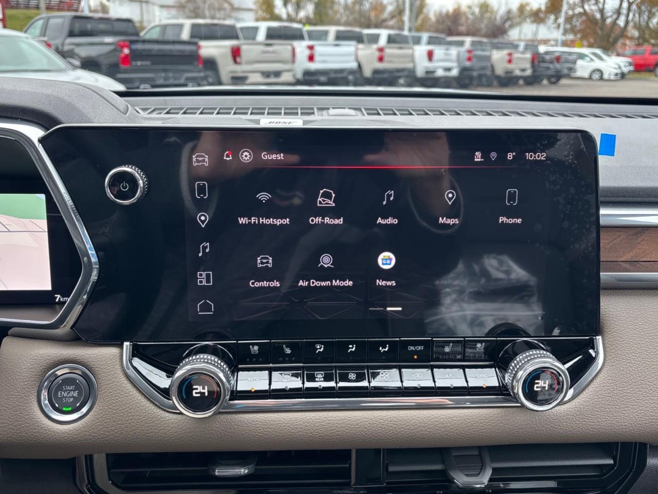 2026 GMC Canyon Denali New 5 Passenger Mid Size 4X4 Crew Cab Truck with Heated and Ventilated Front Seats, Power Front Seats, Heated Steering Wheel, Adaptive Cruise Control, Power Sunroof, Hard Folding Tonneau Cover and a 1 Photo