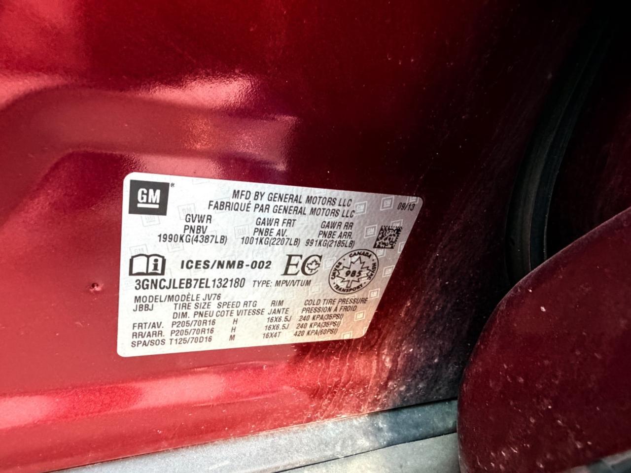 2014 Chevrolet Trax 1LT Photo