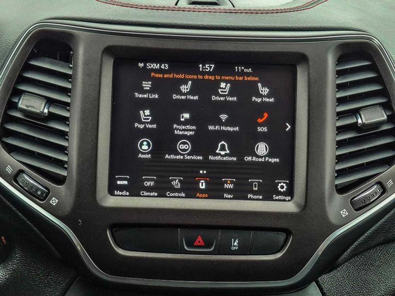 2022 Jeep Cherokee Trailhawk Elite 4x4 | Leather | Panoramic Sunroof | Heated + Cooled Seats | Heated Steering & More ! Photo