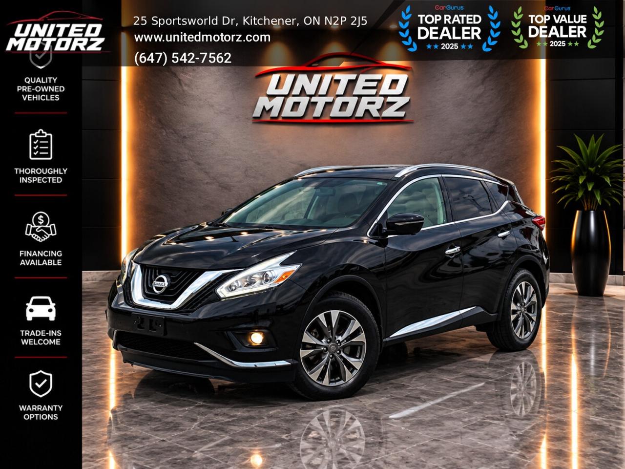 2016 Nissan Murano SL AUTO AWD 3.5L 6cyl~SAFETY CERTIFIED~ Photo0