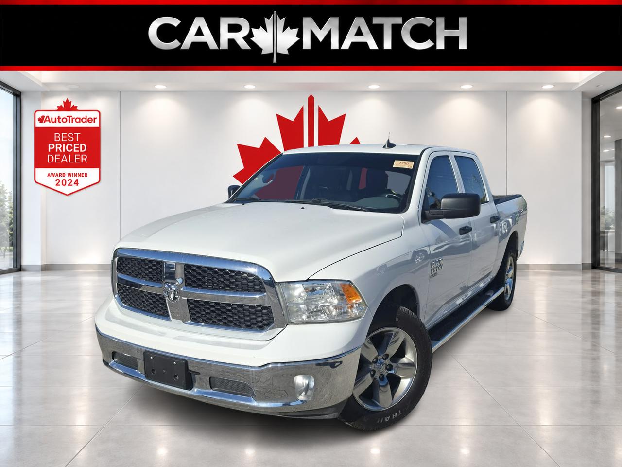 White 2019 RAM 1500 Pickup Truck Four-Wheel Drive Automatic