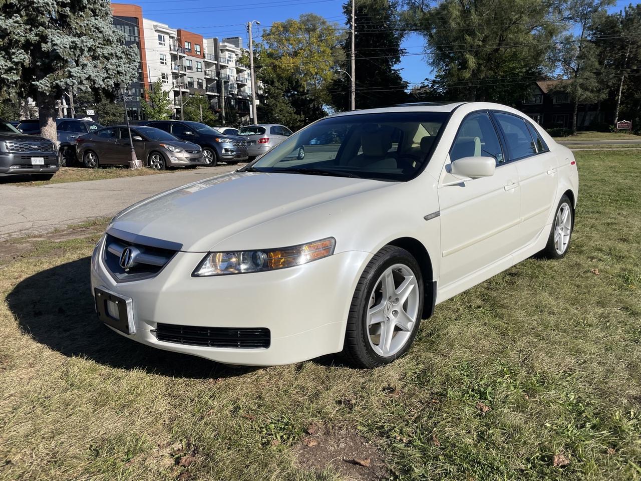 White 2004 Acura TL Sedan Front-Wheel Drive Automatic