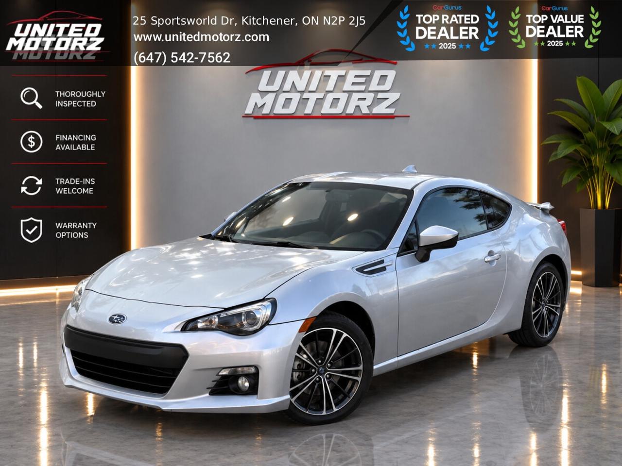 2013 Subaru BRZ Sport-Tech RWD 2dr Cpe 2.0L~SAFETY CERTIFIED~ Photo0