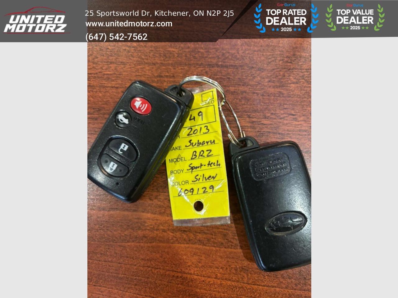 2013 Subaru BRZ Sport-Tech RWD 2dr Cpe 2.0L~SAFETY CERTIFIED~ Photo