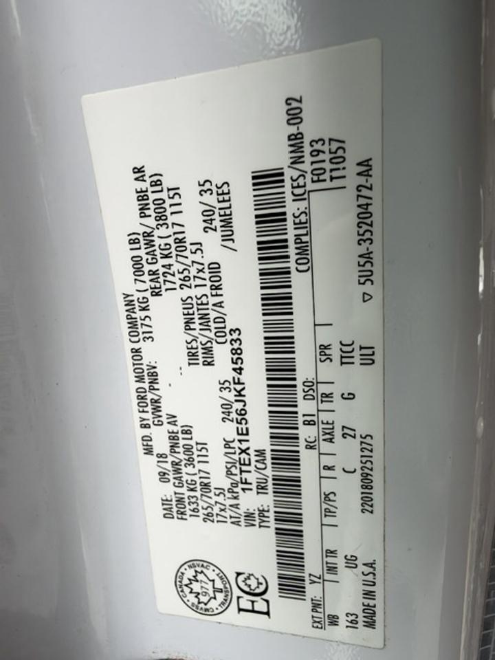 2018 Ford F-150 XLT 4WD 4DR SUPERCAB 8' LONG BOX Photo