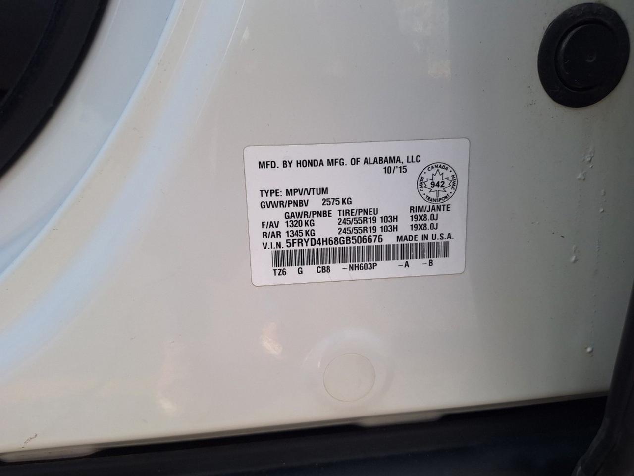 2016 Acura MDX SH-AWD with Technology Package Photo